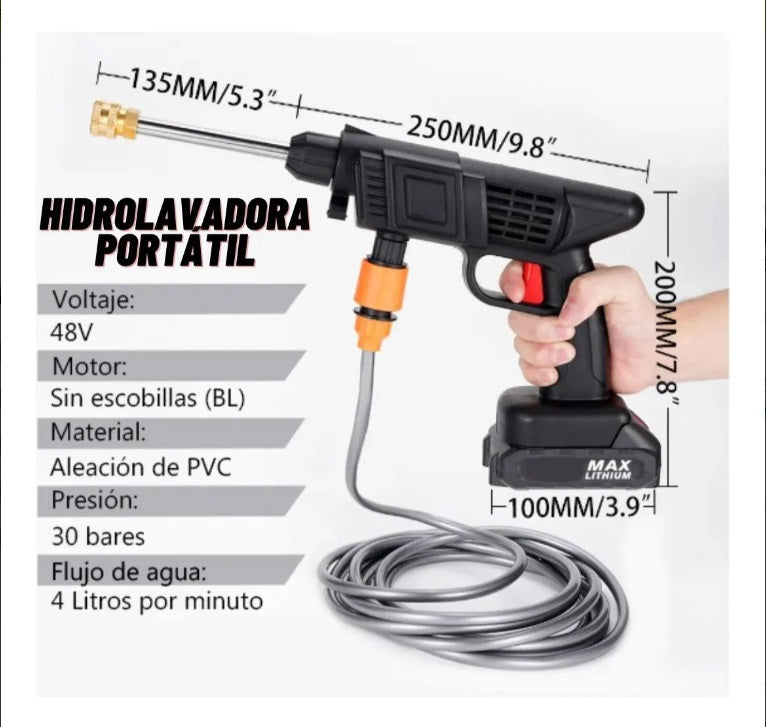 Hidrolavadora Portatil  (2) Baterías